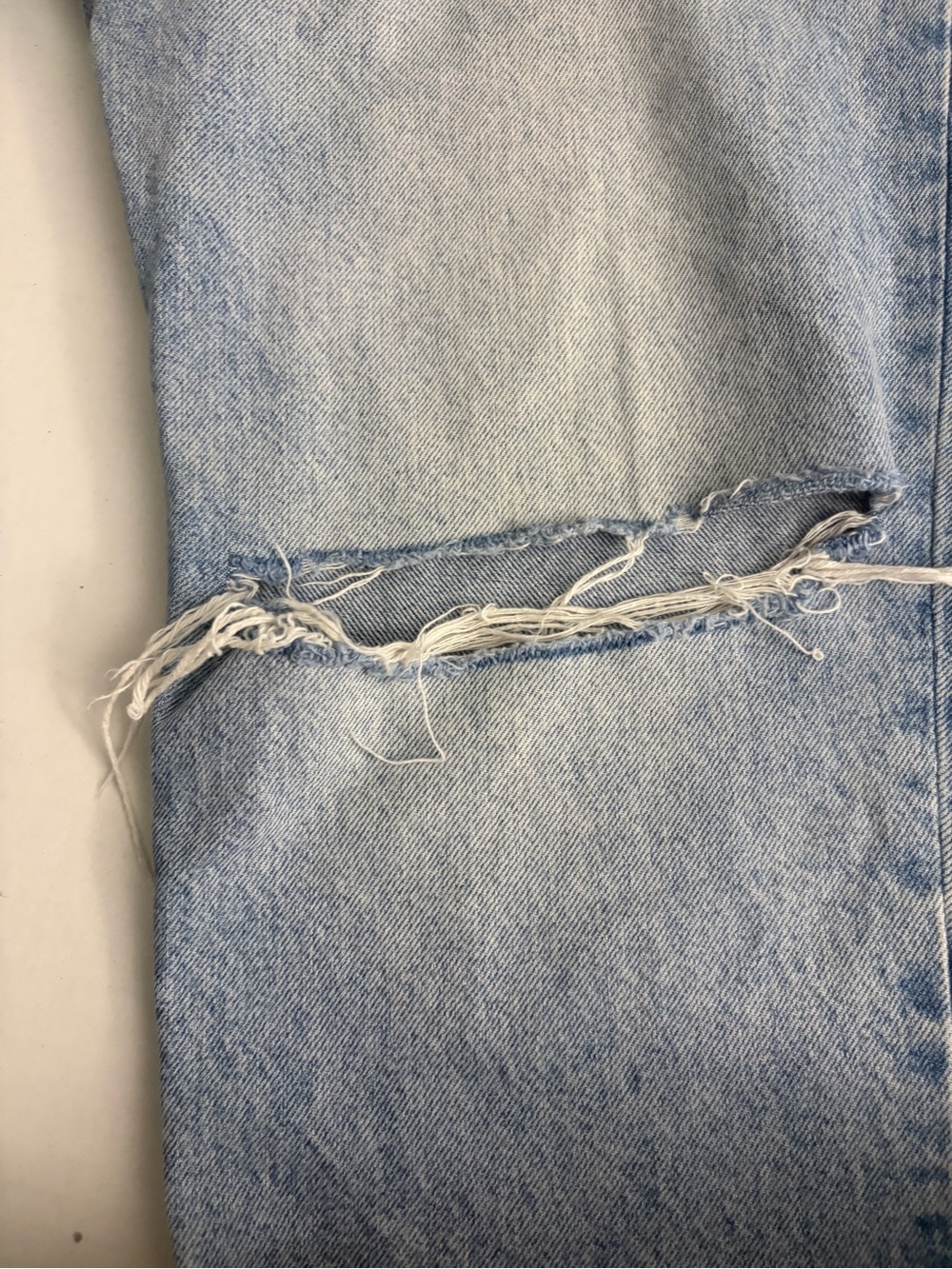 Light Blue Distressed Jeans - Picture 4 of 7